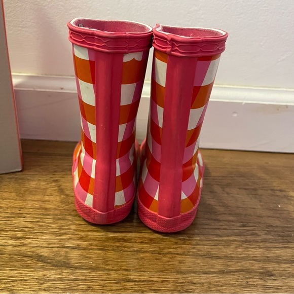 Hunter Kids First Gingham Rain Boots - Picture 8 of 9